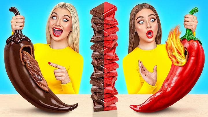 Real Food vs Chocolate Food Challenge | Funny Kitchen War by Choco DO