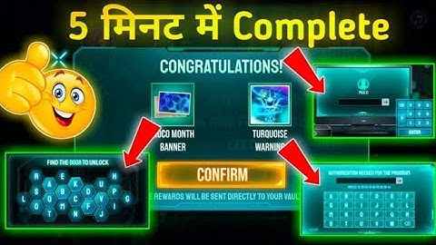 THE PUZZLE EVENT FREE FIRE || HOW TO COMPLETE THE PUZZLE EVENT || MOCO PUZZLE EVENT FREE FIRE