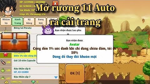 Ngọc Rồng Online- Lần đầu mở rương gỗ cấp 11 ra avata và đồ vip !!!