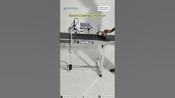 Fully automatic MRP Batch coding machine with stacker conveyor #tijprinter #inkjetprinters