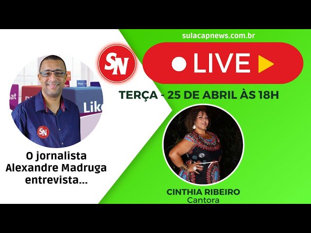 AO VIVO | Entrevista com a cantora do The Voice Brasil, Cinthia Ribeiro