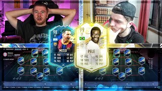 FIFA 21: PELE 99 MOMENTS VS MESSI TOTS SQUAD BUILDER BATTLE vs proownez 