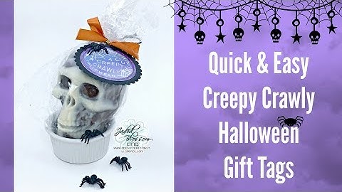 Quick & Easy Creepy Crawly Halloween Gift Tags