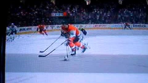 NHL 10 PS3 Chris Pronger Empty Net Tripping Goal Camera 2