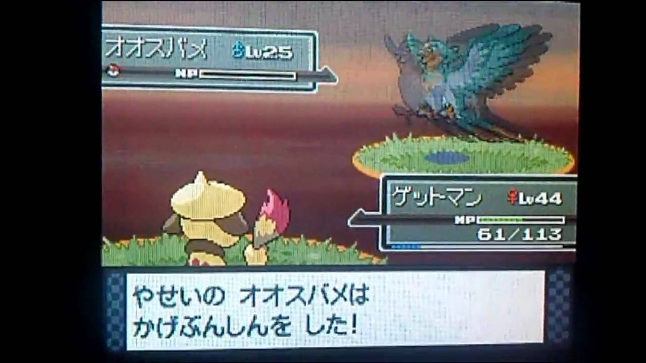 02 ポケトレで色違いオオスバメをゲット プラチナ Youtube