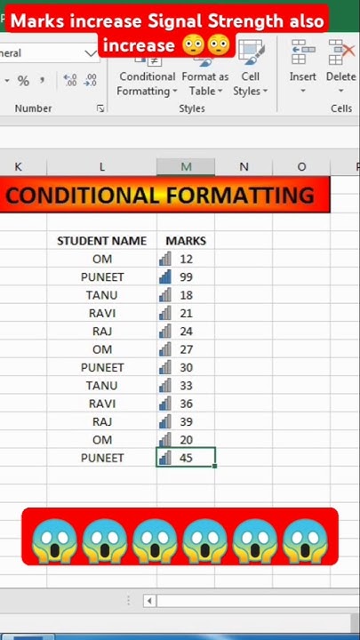 Conditional formatting 😳🔥#excel #short #conditionalformatting # ...
