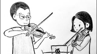 Mazas Violin Duo op.38 no.7  Mvt.2   Andante.