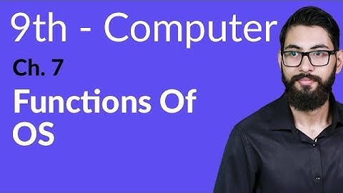 9th Class Computer - Ch 7 - Functions of OS - Matric Part 1 Computer