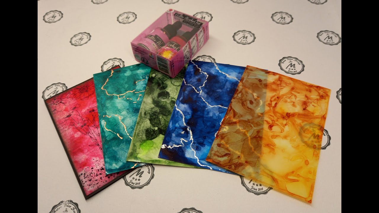 test et tuto Glitter Alcohol Ink Action YouTube