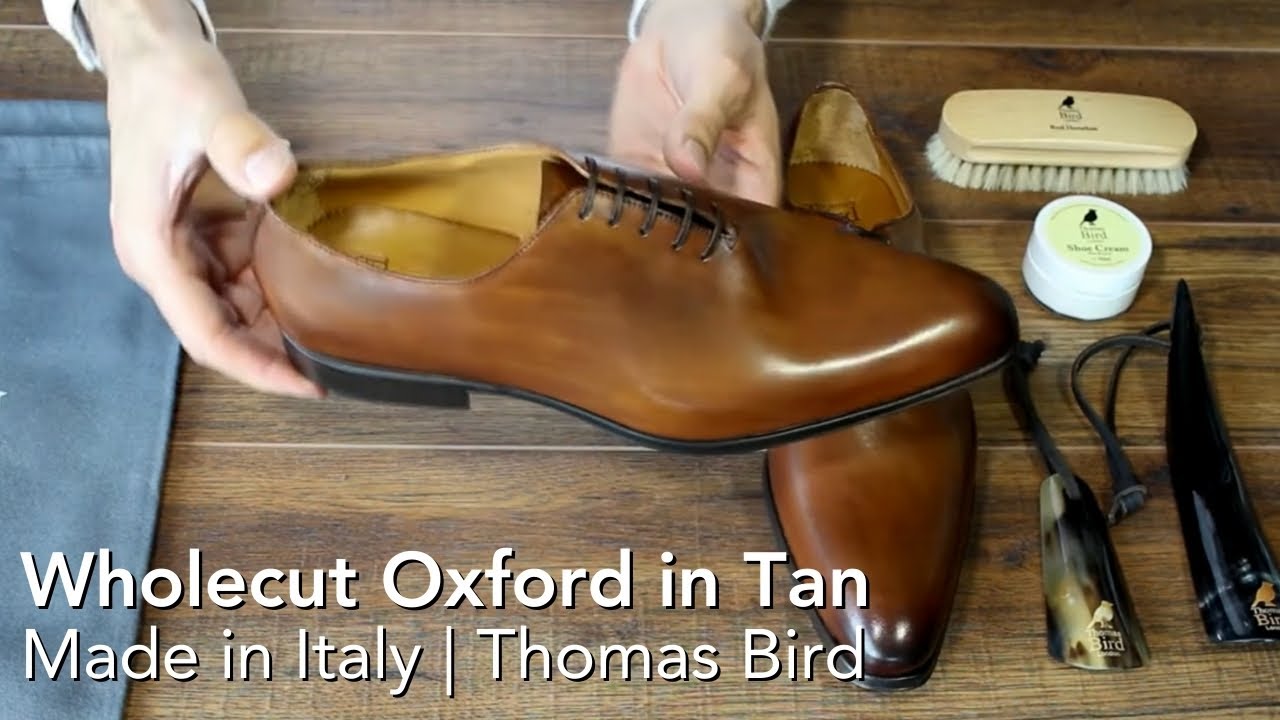 Wholecut Shoe - Tan - Made in Italy, by 