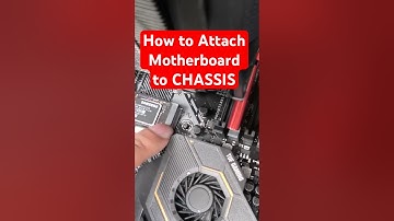 Hoe je het moederbord aan de pc-behuizing bevestigt #pcbuild #diypcbuild #hardwaremods