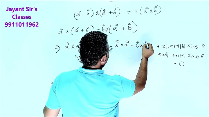 Prove that  (a-b)x(a+b) =2(axb) ||How to simplify (a-b)x(a+b) | Vectors | Cross Product