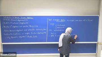 "Introduction to Banach Function Algebras” by Prof. Maliheh Hosseini (Part.1/4)