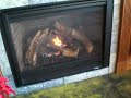 Giant entertainment center w/ moving TV and fireplace Giant entertainment center w/ moving TV and fireplace