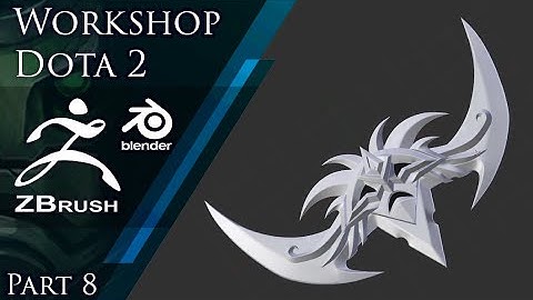 Creating set for Dota 2 with ZBrush. part 8
