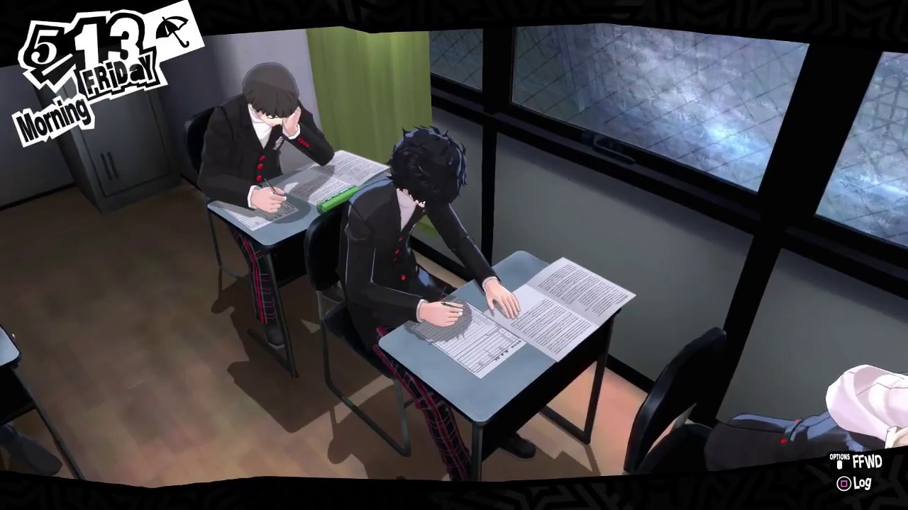 Persona 5 In Real Time - Exam Day 3 (5/13, Day 35)
