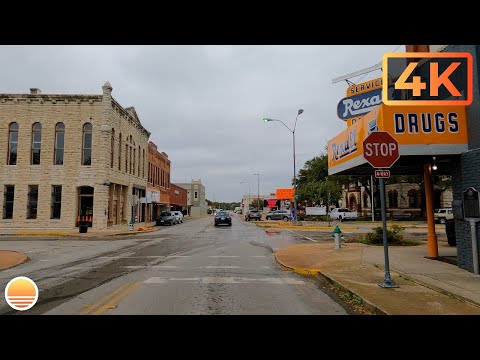 Stephenville, Texas. An UltraHD 4K Driving Tour.