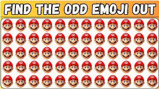 Can You Find The Odd Emoji Out || Check Your Eyes || Mario Emoji Challenge || @Gkreddles