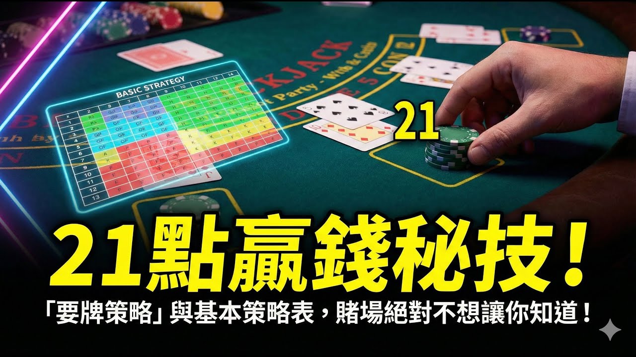 0209 21 點嘅基本策略表由零開始，教你真正嘅21 點算牌- YouTube