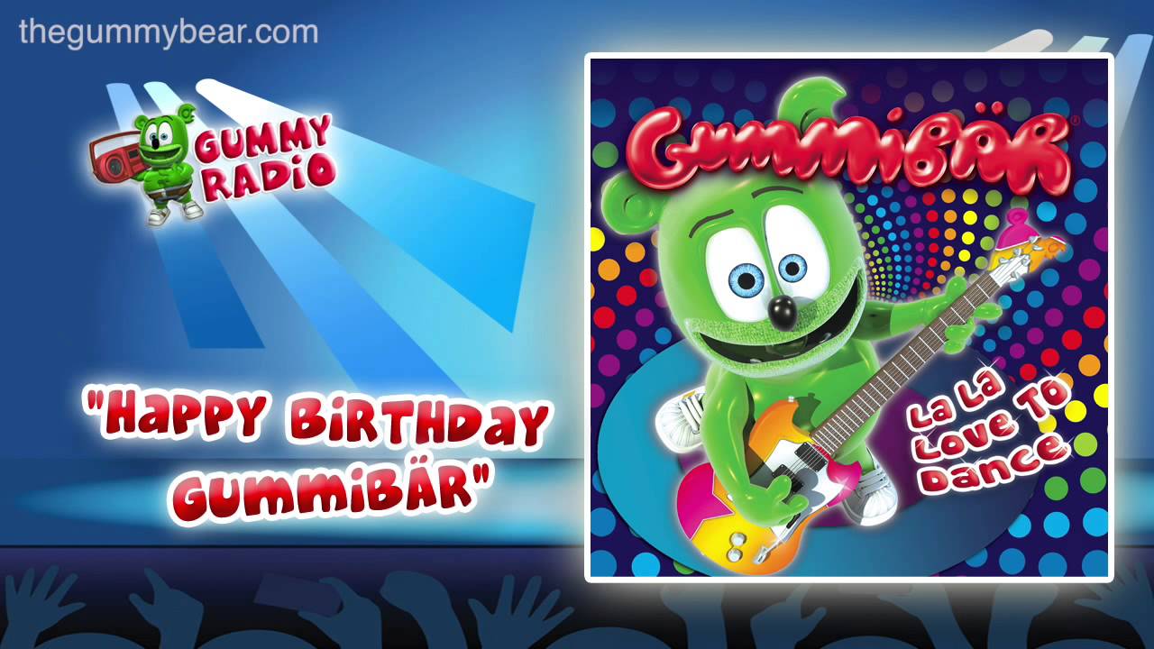 Happy Birthday Gummibar Audio Track Gummibar The Gummy Bear Youtube - celebration gummy bear roblox