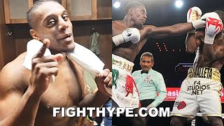 RASHIDI ELLIS SPEEDY 1ST ROUND KNOCKOUT SENDS STATEMENT IN PBC DEBUT; CELEBRATES IN LOCKER ROOM