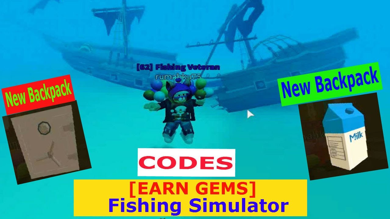 Fishing Simulator Roblox Earn Gems Shark Whale Eggs 2 Codes - roblox fishing simulator shark egg