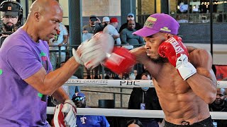 ERROL SPENCE JR LOOKS RIPPED & READY FOR WAR FOR YORDENIS UGAS! | FULL MEDIA WORKOUT