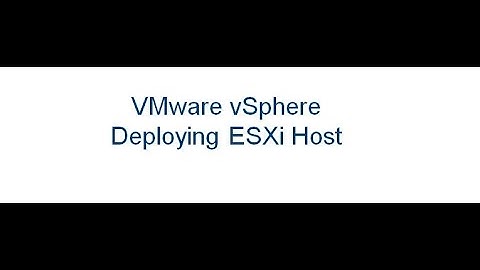 VMware vSphere 7  Workshop  Module 2  Deploying ESXi 7