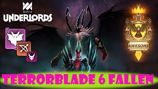 3 STAR TERRORBLADE WITH 6 FALLEN IMBA BUILD - DOTA UNDERLORDS - LORDS OF WHITE SPIRE