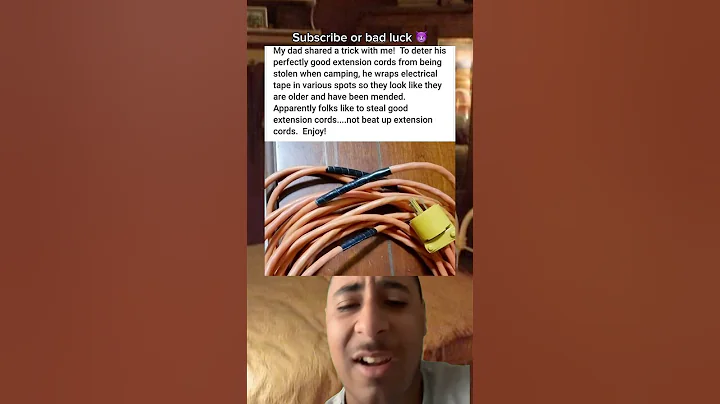 To Deter My Perfectly Good Extension Cords From Being Stolen, I Wrap Them in Electrical Tape.