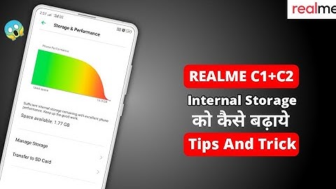 Realme C1/2 + Internal Storage Problem Solve Best Trick