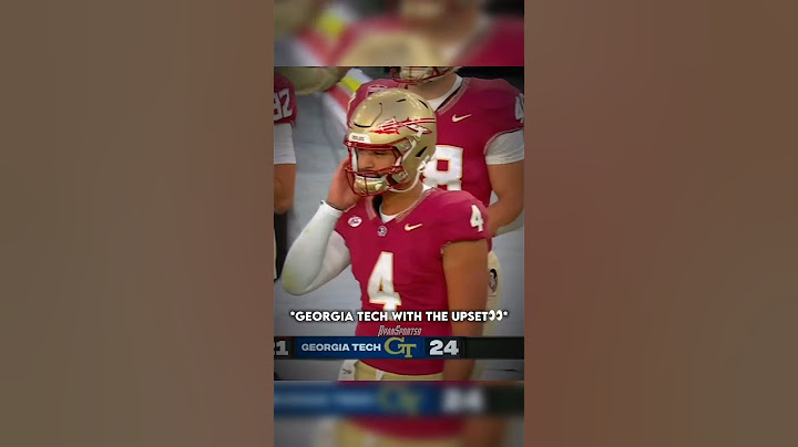 Georgia Tech Upset Florida State 😳 #shorts