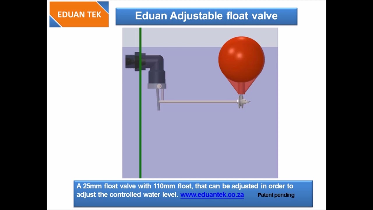 Eduan Adjustable float valve YouTube