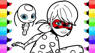 Miraculous Ladybug Coloring Pages Mermaid | How to Draw and Color Ladybug Sereia Mermaid Cat Noir