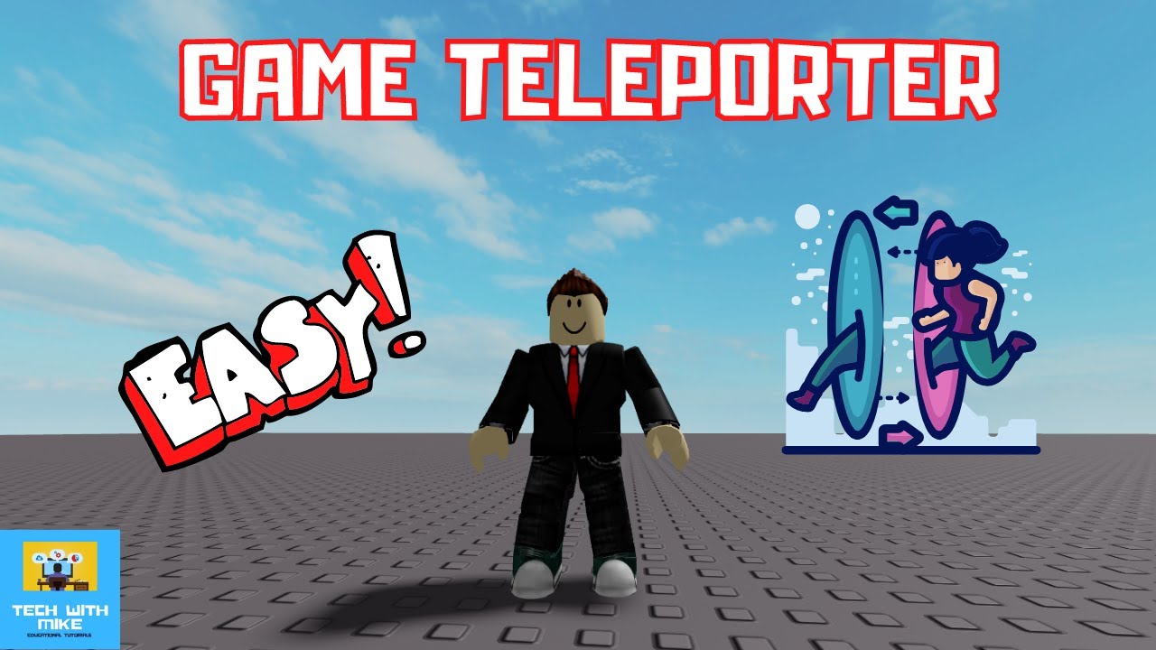 How To Teleport Players To A Different Roblox Game Roblox Studio Tutorial Youtube - roblox studio how to teleport players randomly