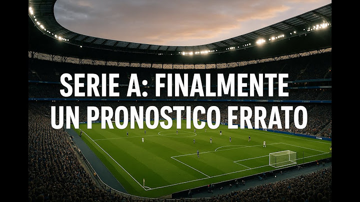 Finalmente ho sbagliato un pronostico di Serie A dopo 9 settimane! Dajeee