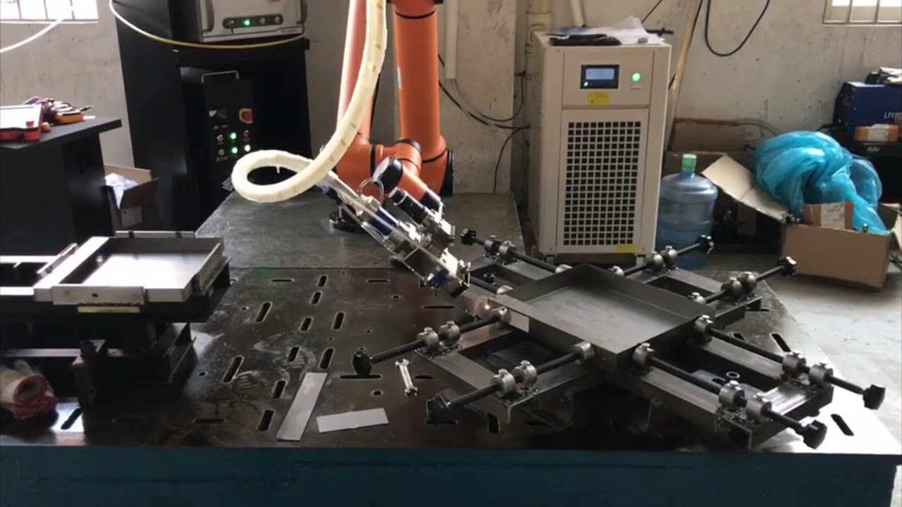 Лазерная сварка с помощью коллаборативного робота AUBO