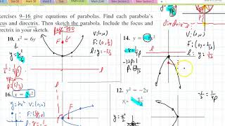 Math 1150 Section 11.6(1) Conic Sections