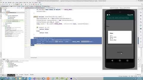 Read data from table - SQLite