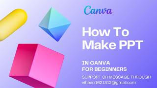 How to Make Presentation with Canva | For Beginners | #presentation