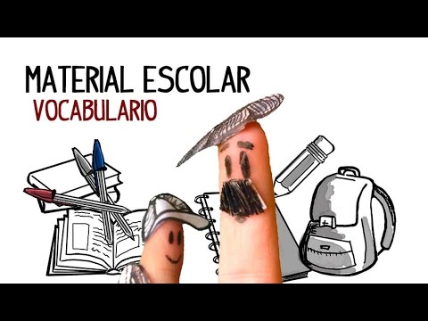 Le matériel scolaire, vocabulaire espagnol - YouTube