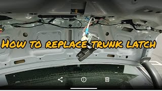 Hyundai Sonata and KIA Optima trunk latch replacement | trunk senor | trunk light fix (81230-C1010)