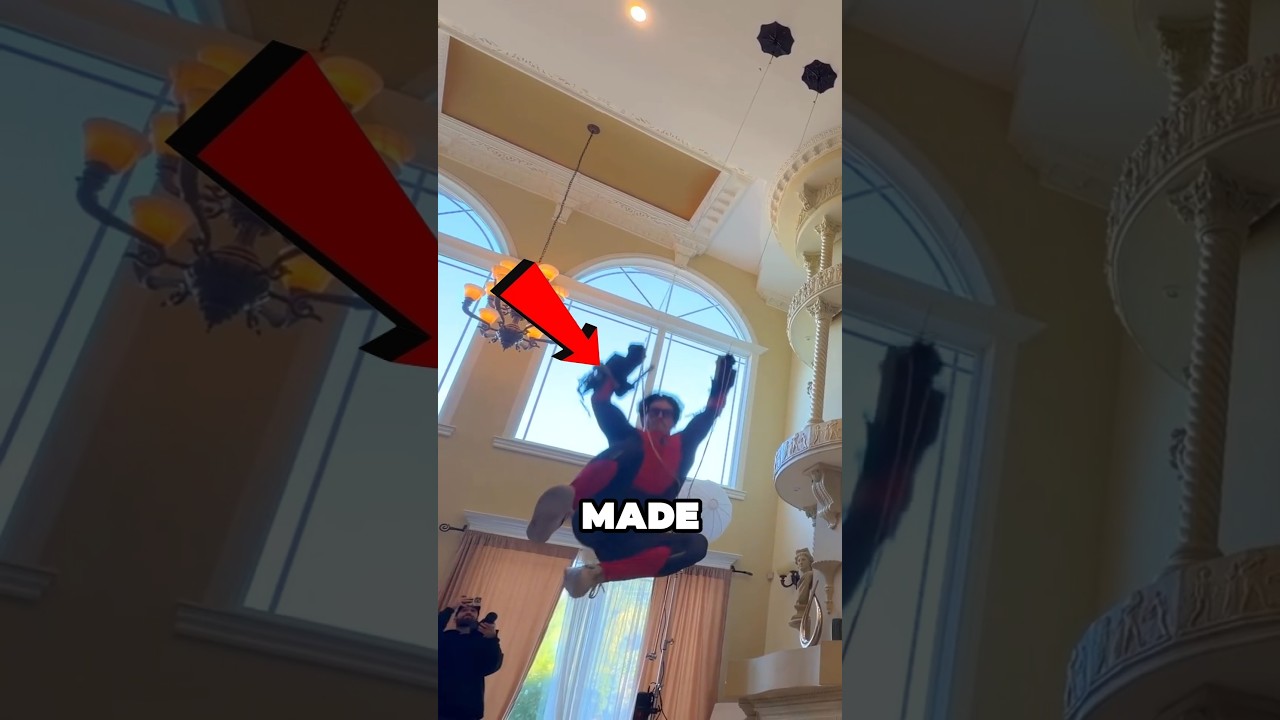 He made his childhood DREAM come true #dream #genius #spiderman #inventions #fyp #viral #hero