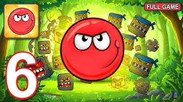 Red Ball 4 - Gameplay Walkthrough Part 6 - Full Game All Levels (Android, iOS)