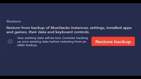HOW RESTORE BACKUP DATA/Apps IN BLUESTACKS 3 | BS3