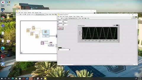 Low pass filter using LabVIEW and mydaq