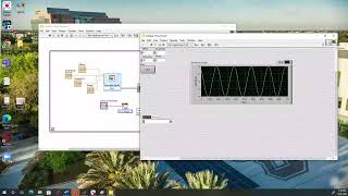 Low pass filter using LabVIEW and mydaq