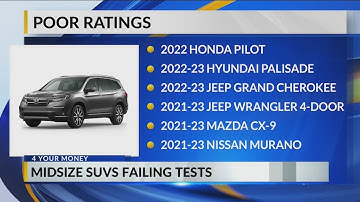 Testing shows midsize SUVs lack rear seat safety