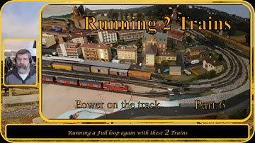 Running 2 Trains on my Layout   #nscale #modeltrains