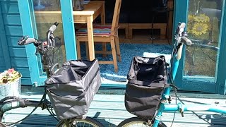 Brompton Electric Basket and Brompton Original Baskett Comparison. Welcome to Madness Manor Grounds.